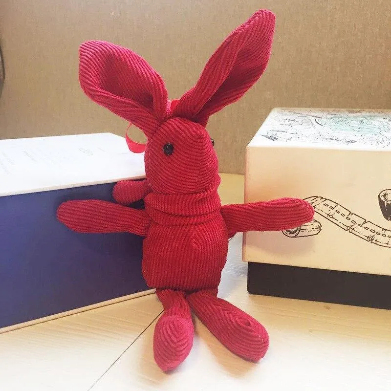 18-20CM Teddybär Gefüllte Plüschtiere Niedliches Kleid Kaninchen Anhänger Puppen Geschenke Geburtstag Hochzeitsfeier Dekor