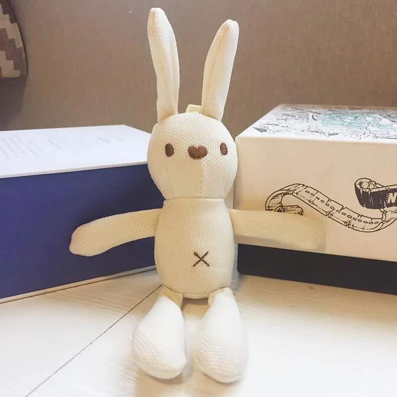 18-20CM Teddybär Gefüllte Plüschtiere Niedliches Kleid Kaninchen Anhänger Puppen Geschenke Geburtstag Hochzeitsfeier Dekor