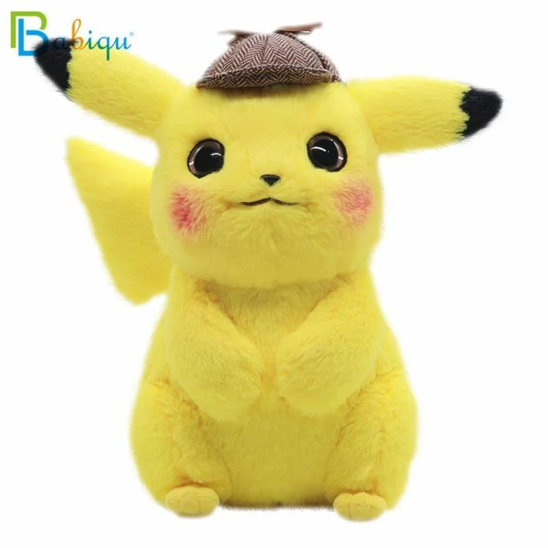28cm Pikachu Plüschtier Stofftier Detective Pikachu Japan Film Anime Spielzeug für Kinder Puppe für Kinder Baby Geburtstagsgeschenke Anime