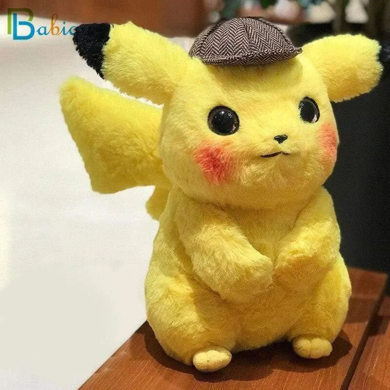 28cm Pikachu Plüschtier Stofftier Detective Pikachu Japan Film Anime Spielzeug für Kinder Puppe für Kinder Baby Geburtstagsgeschenke Anime