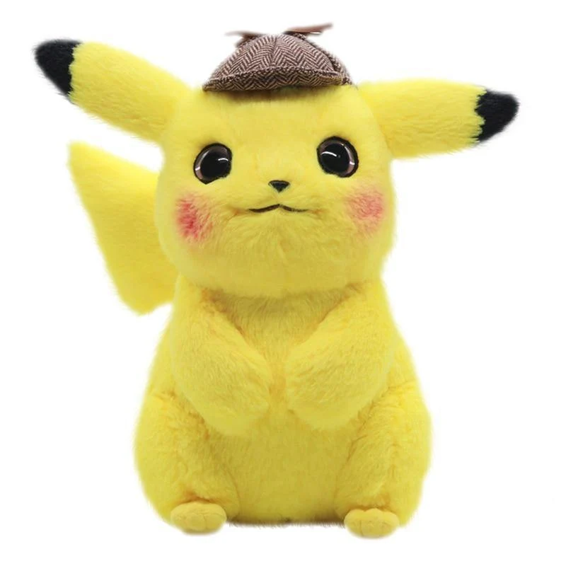 28cm Pikachu Plüschtier Stofftier Detective Pikachu Japan Film Anime Spielzeug für Kinder Puppe für Kinder Baby Geburtstagsgeschenke Anime