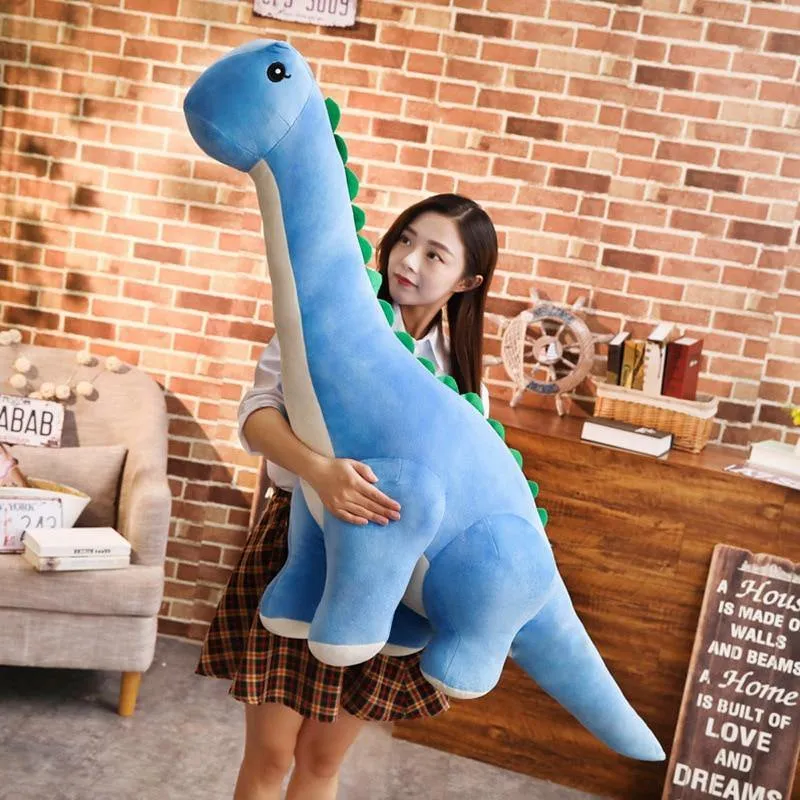60 / 80cm niedlichen Cartoon langen Hals Dinosaurier Plüschtiere Gefüllte Plüsch Hochwertige Puppen Kinder Geschenk Geburtstag Weihnachten Brinqedos