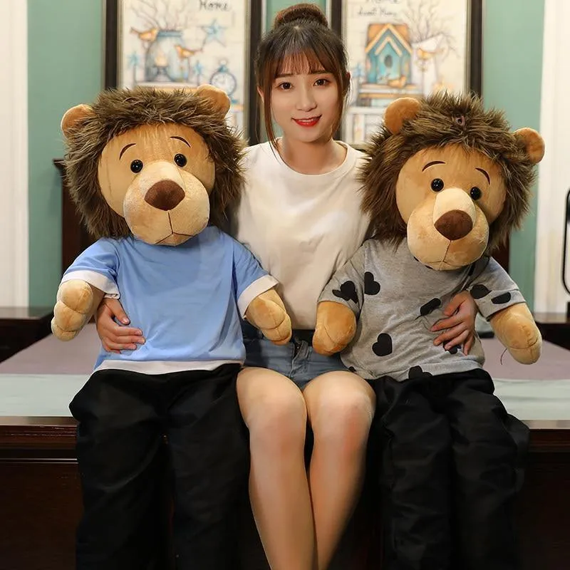 Neue 50-125 cm große Minomi-Löwe-Plüschpuppe, Plüschtier, hochwertiges Spielzeug, Lee MinHo, König der Löwen, besonderes Geschenk für Fans und Freunde