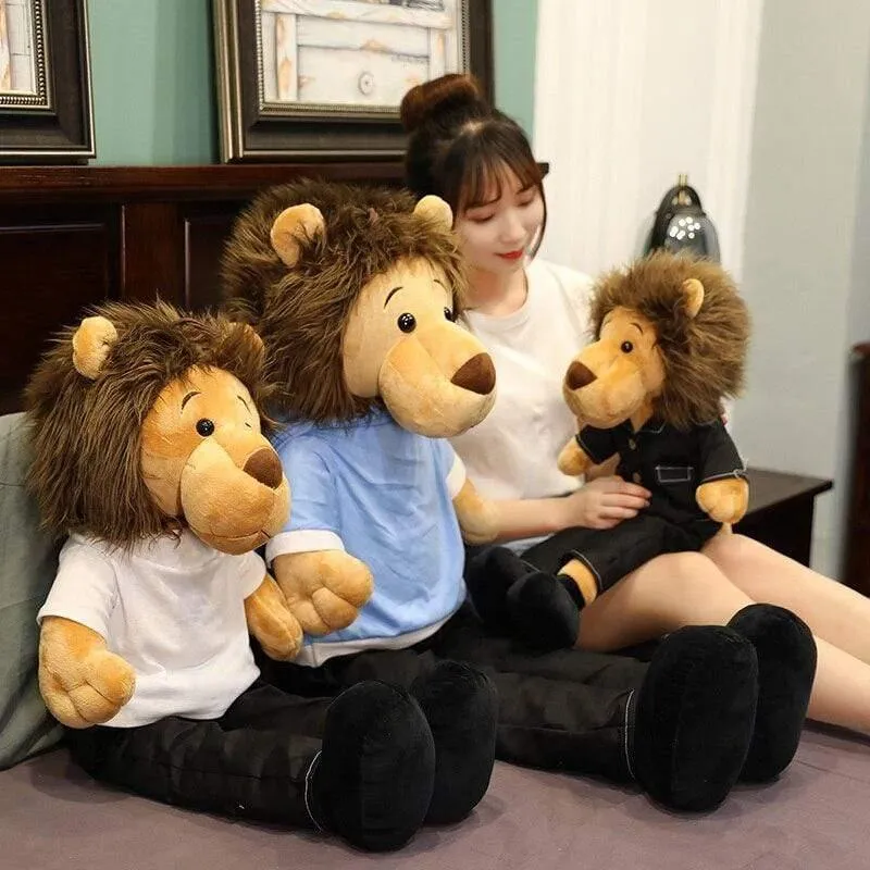 Neue 50-125 cm große Minomi-Löwe-Plüschpuppe, Plüschtier, hochwertiges Spielzeug, Lee MinHo, König der Löwen, besonderes Geschenk für Fans und Freunde