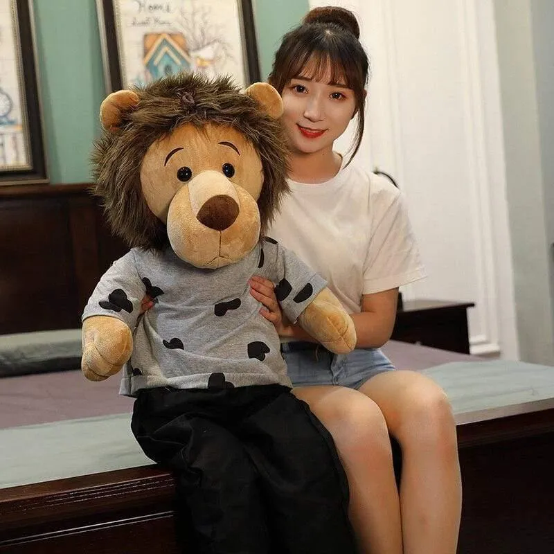 Neue 50-125 cm große Minomi-Löwe-Plüschpuppe, Plüschtier, hochwertiges Spielzeug, Lee MinHo, König der Löwen, besonderes Geschenk für Fans und Freunde