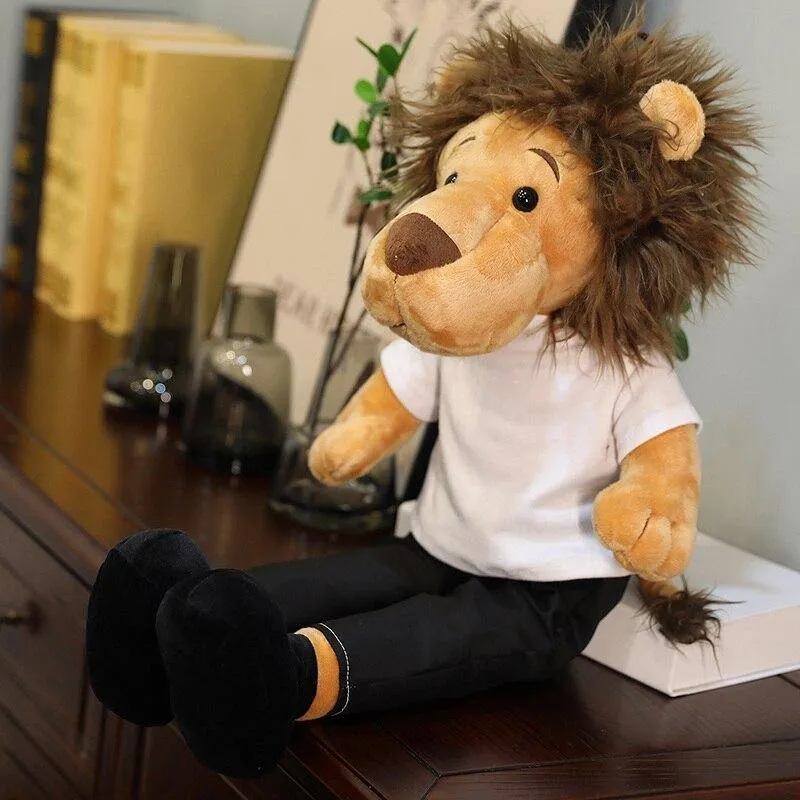 Neue 50-125 cm große Minomi-Löwe-Plüschpuppe, Plüschtier, hochwertiges Spielzeug, Lee MinHo, König der Löwen, besonderes Geschenk für Fans und Freunde