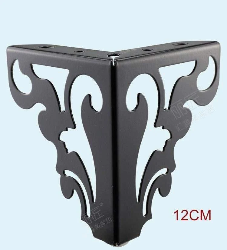 Metall poliert Sofa Stuhl Beine moderne hohle Patten Tischschrank Bettfüße Möbel Zubehör 4er-Set