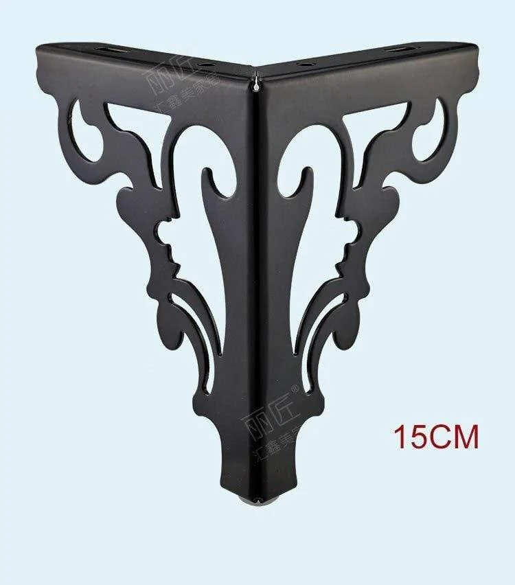 Metall poliert Sofa Stuhl Beine moderne hohle Patten Tischschrank Bettfüße Möbel Zubehör 4er-Set