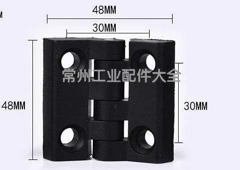 10 Stück / Set Schwarz Farbe Nylon Kunststoff Kolben Scharnier Für Holzkasten Möbel Elektroschrank Hardware