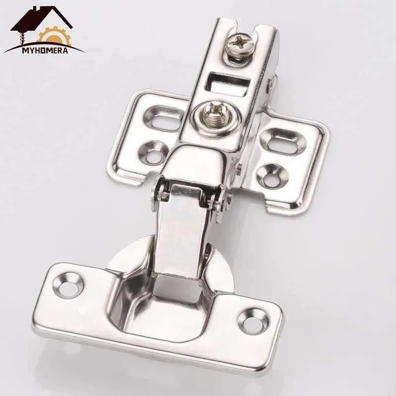 4 Stück Scharnier Edelstahl Hydraulik Schranktür Scharniere Dämpfer Puffer Soft Close Küchenschrank Möbel voll / eingebettet