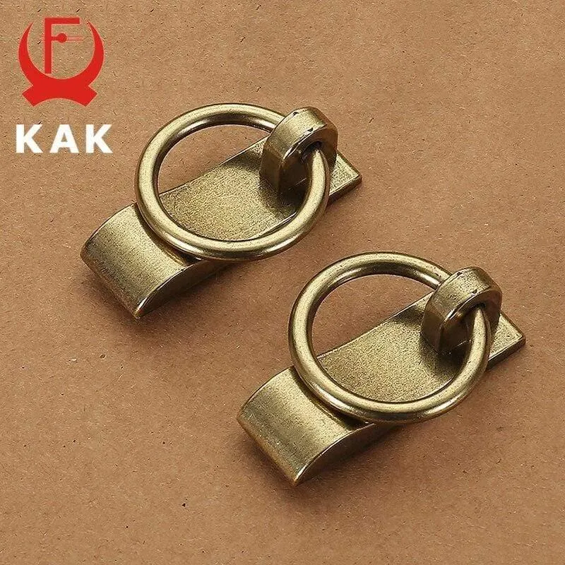 KAK Vintage Antike Bronze Schrankgriffe Möbel im chinesischen Stil Griff Schublade Knöpfe Garderobentür zieht Möbel Hardware