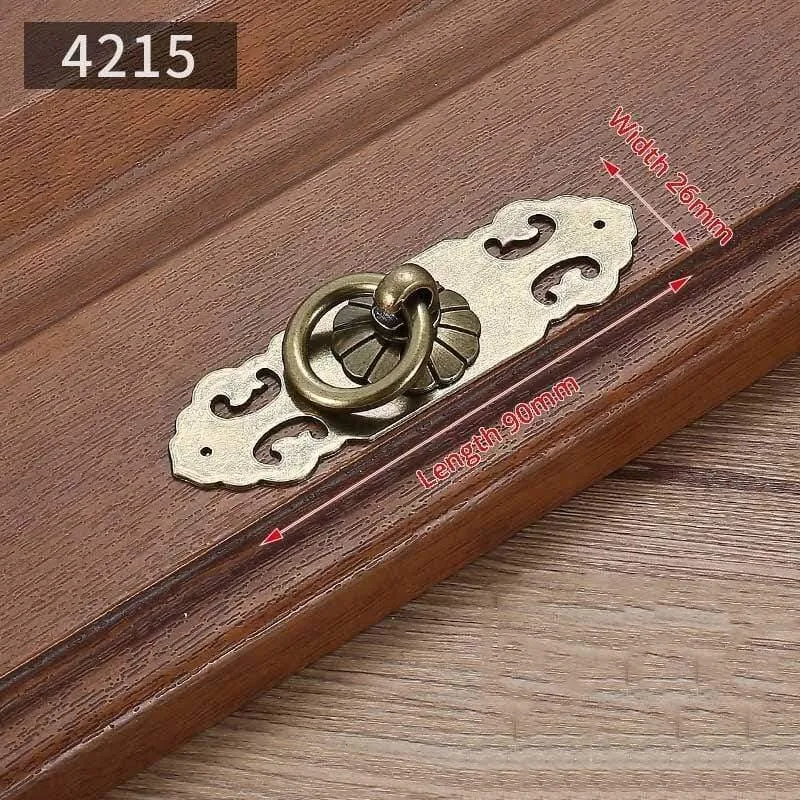 KAK Vintage Antike Bronze Schrankgriffe Möbel im chinesischen Stil Griff Schublade Knöpfe Garderobentür zieht Möbel Hardware