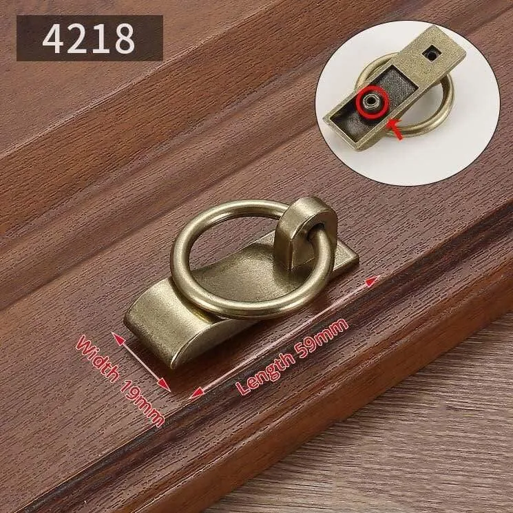 KAK Vintage Antike Bronze Schrankgriffe Möbel im chinesischen Stil Griff Schublade Knöpfe Garderobentür zieht Möbel Hardware