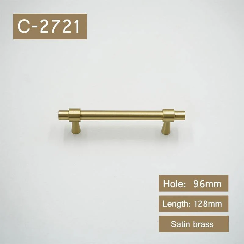 2 "-9" Massivmessing Möbelgriffe T-Bar Licht Luxus Mode Gold Kleiderschrank Kommode Schrank Schrank Schublade zieht