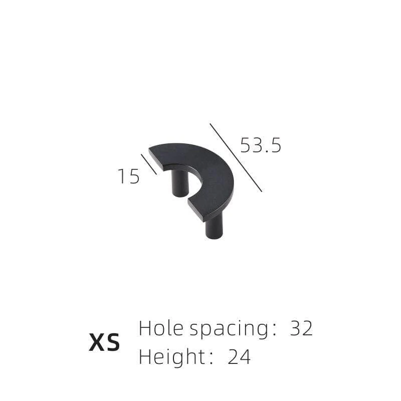 Messing Möbel Griffe Modern Light Luxus Semi Circle Pulls Kleiderschrank Kommode Schrank Schrank Schublade Half Moon Knöpfe