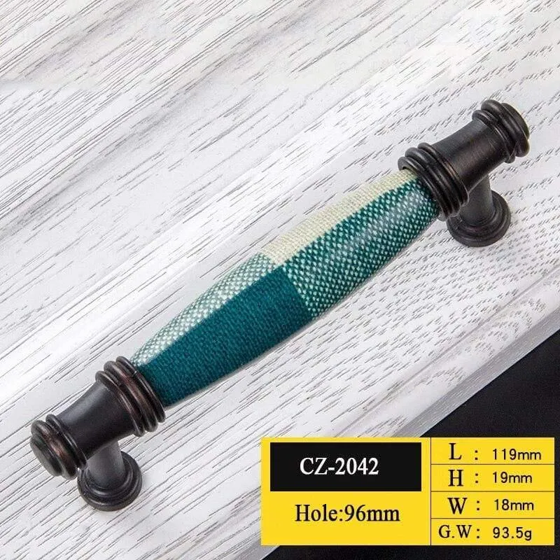 Keramische Türgriffe Europäische antike Möbelgriffe Schublade zieht Küchenschrankknöpfe und -griffe