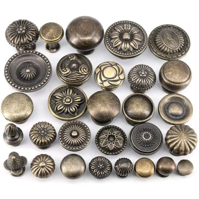 1x Antik Bronze Küchenschrank Schublade Knöpfe Kommode Schrank Kleiderschrank Möbel zieht Griff Holzkiste Schmuckkasten Knöpfe