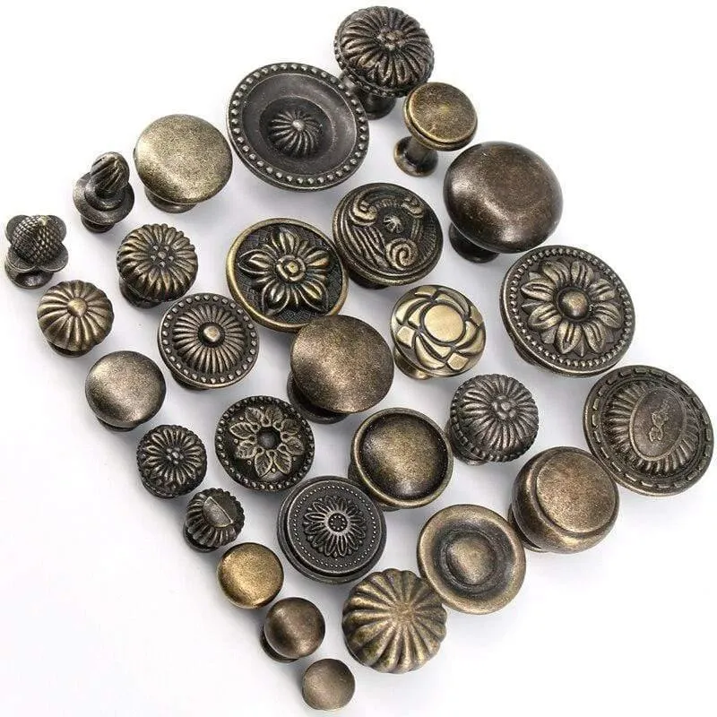 1x Antik Bronze Küchenschrank Schublade Knöpfe Kommode Schrank Kleiderschrank Möbel zieht Griff Holzkiste Schmuckkasten Knöpfe