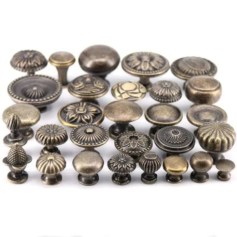 1x Antik Bronze Küchenschrank Schublade Knöpfe Kommode Schrank Kleiderschrank Möbel zieht Griff Holzkiste Schmuckkasten Knöpfe