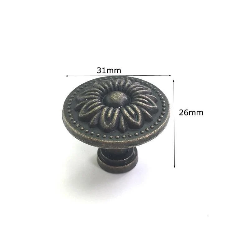 1x Antik Bronze Küchenschrank Schublade Knöpfe Kommode Schrank Kleiderschrank Möbel zieht Griff Holzkiste Schmuckkasten Knöpfe
