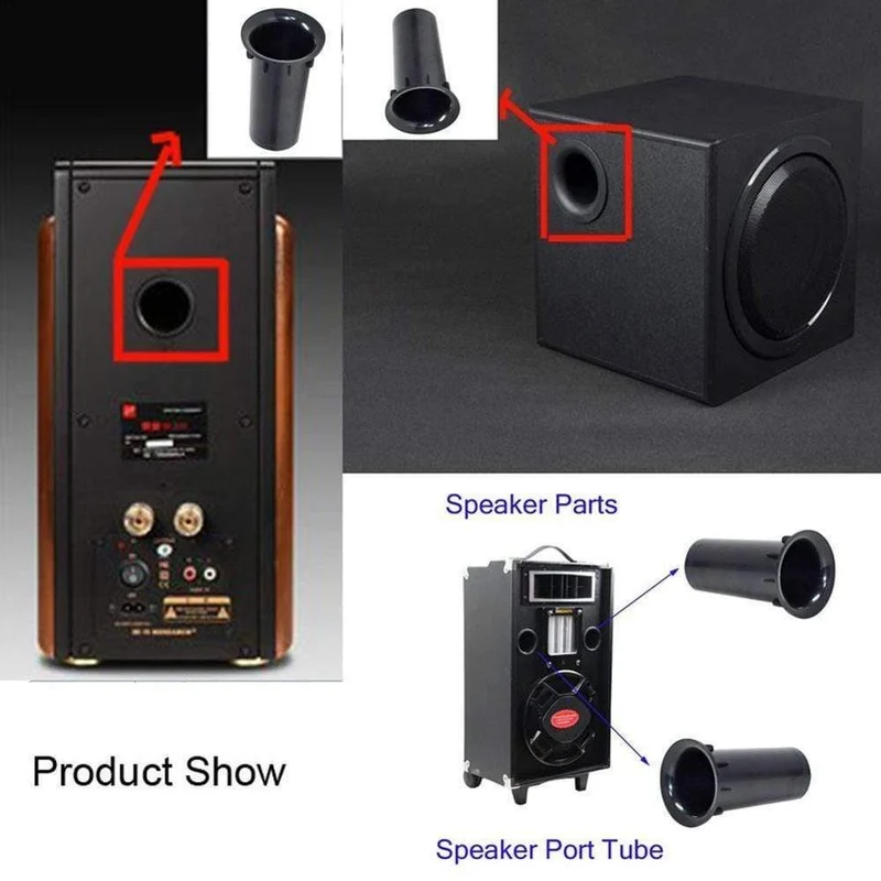 Speaker Port Tube Subwoofer Bass Reflex Tube Lautsprecherbox Port Tub (wie abgebildet)