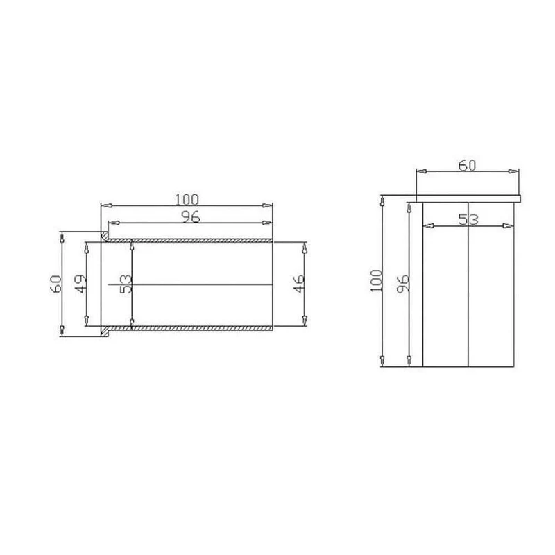 Speaker Port Tube Subwoofer Bass Reflex Tube Lautsprecherbox Port Tub (wie abgebildet)