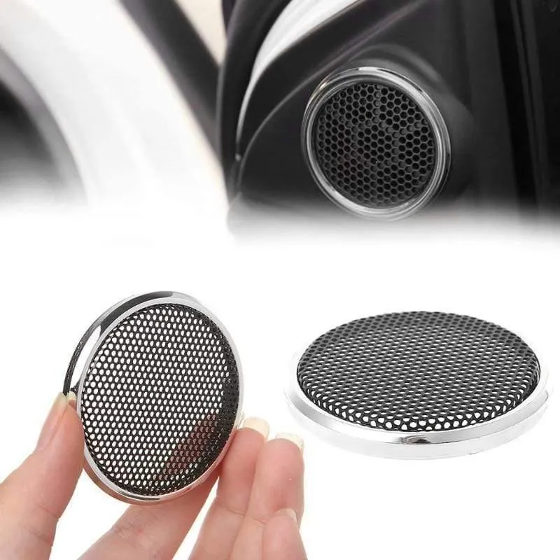 2 Stück 50mm Lautsprecher Stahlgitter Rundgrill Schutzhülle Dekorativer Kreis