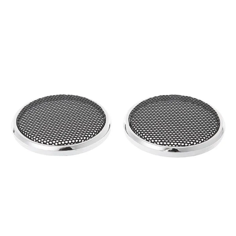 2 Stück 50mm Lautsprecher Stahlgitter Rundgrill Schutzhülle Dekorativer Kreis