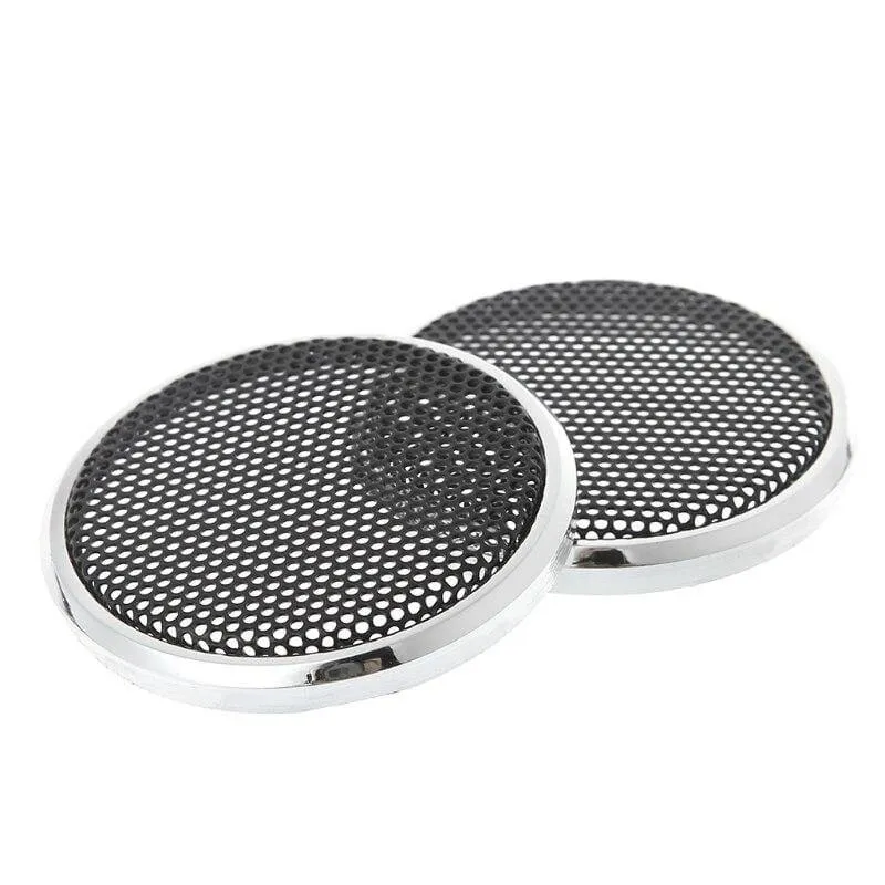 2 Stück 50mm Lautsprecher Stahlgitter Rundgrill Schutzhülle Dekorativer Kreis