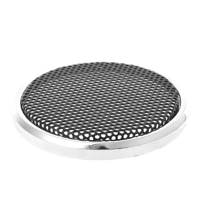 2 Stück 50mm Lautsprecher Stahlgitter Rundgrill Schutzhülle Dekorativer Kreis