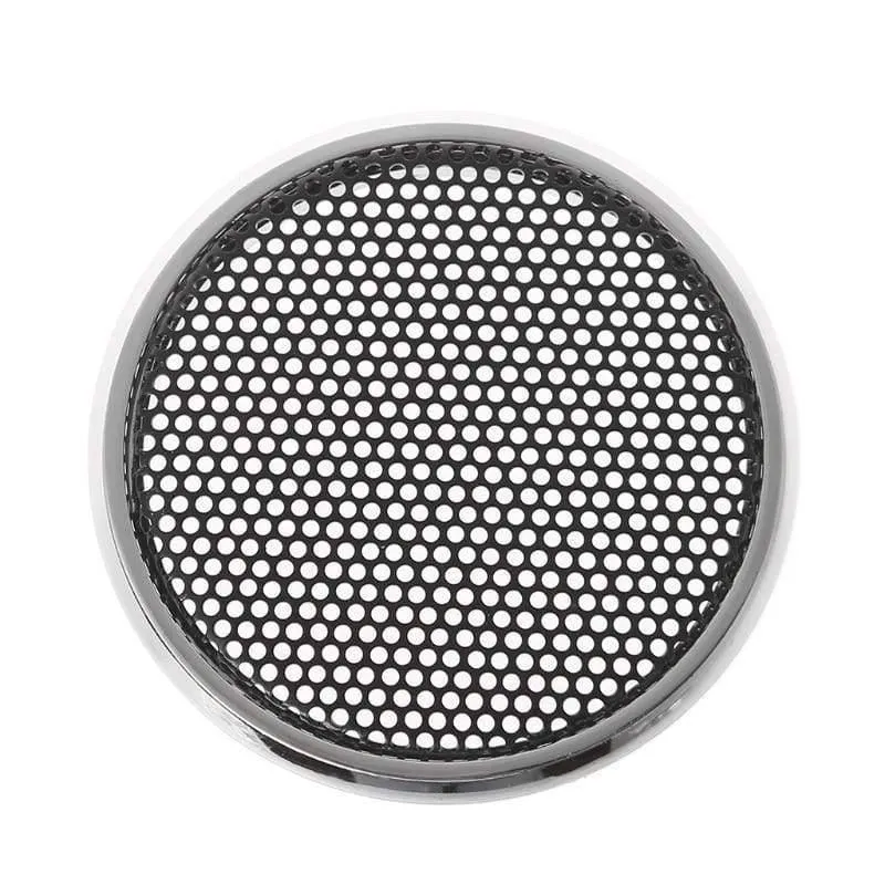 2 Stück 50mm Lautsprecher Stahlgitter Rundgrill Schutzhülle Dekorativer Kreis