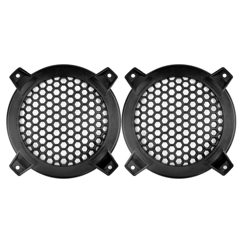 AIYIMA 2Pcs 4 Zoll Audio-Lautsprecher Schutzhülle Gehäuse Hochtöner Lautsprecher Grill Mesh Teile Zubehör DIY für Heimkino