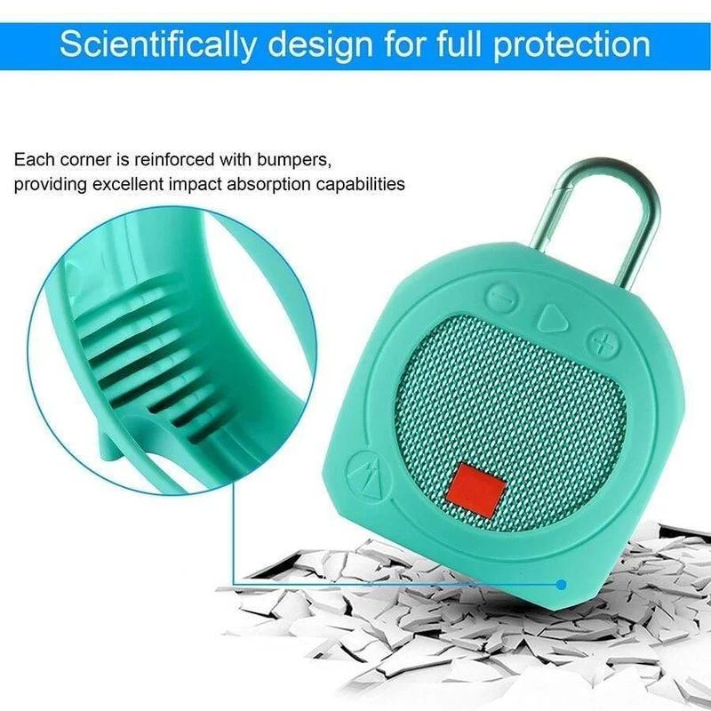 Stoßfeste Schutzhülle für den Außenbereich für JBL CLIP 3 Bluetooth-Lautsprecher, tragbare Schutzhülle