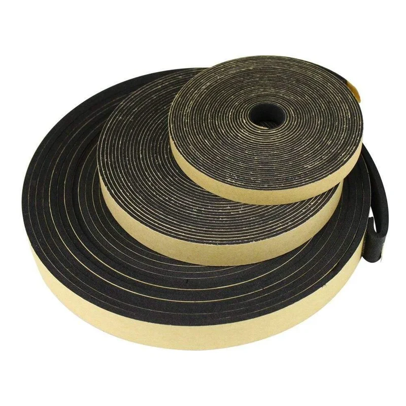 2 Meter EVA-Lautsprecher-Reparatur-Dichtungsstreifen, Drahtbox, umgekehrtes Rohr, stoßdämpfende Dichtung, Breite 10 mm, 15 mm, 18 mm