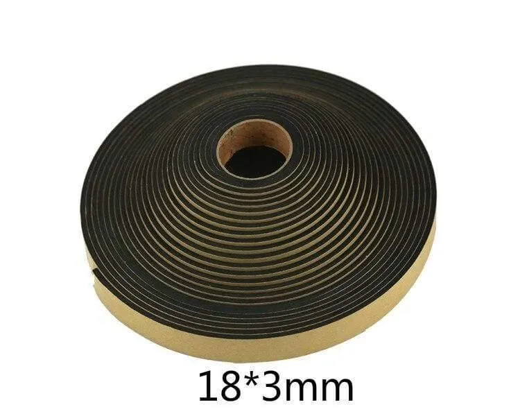 2 Meter EVA-Lautsprecher-Reparatur-Dichtungsstreifen, Drahtbox, umgekehrtes Rohr, stoßdämpfende Dichtung, Breite 10 mm, 15 mm, 18 mm