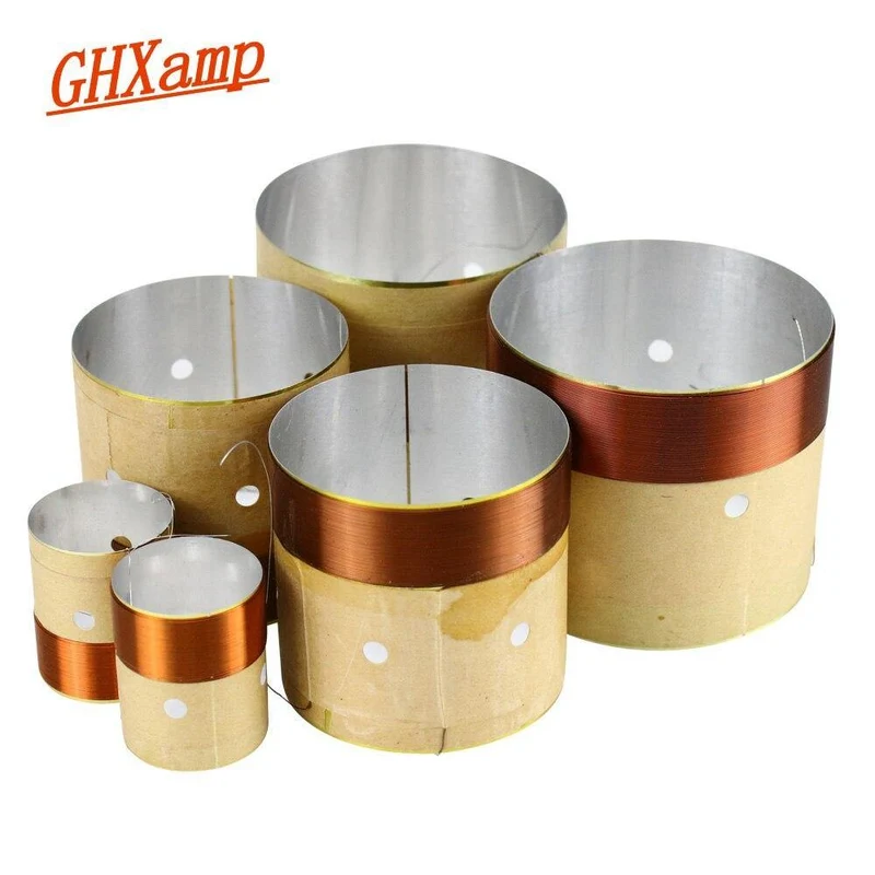Lautsprecher BASS Schwingspule 4 Zoll 6.5 Zoll 10 Zoll 18 Zoll Subwoofer Lautsprecher Reparatur 8OHM Weißer Aluminium Sound Air Outlet 2PCS