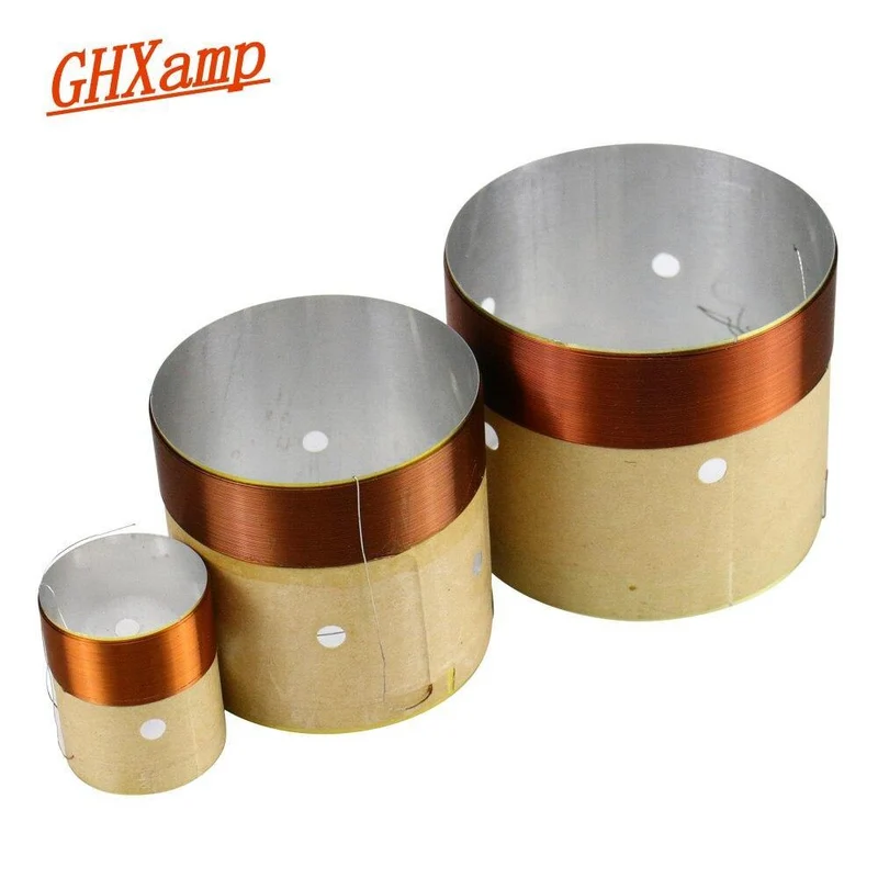 Lautsprecher BASS Schwingspule 4 Zoll 6.5 Zoll 10 Zoll 18 Zoll Subwoofer Lautsprecher Reparatur 8OHM Weißer Aluminium Sound Air Outlet 2PCS