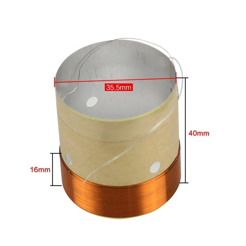 Lautsprecher BASS Schwingspule 4 Zoll 6.5 Zoll 10 Zoll 18 Zoll Subwoofer Lautsprecher Reparatur 8OHM Weißer Aluminium Sound Air Outlet 2PCS