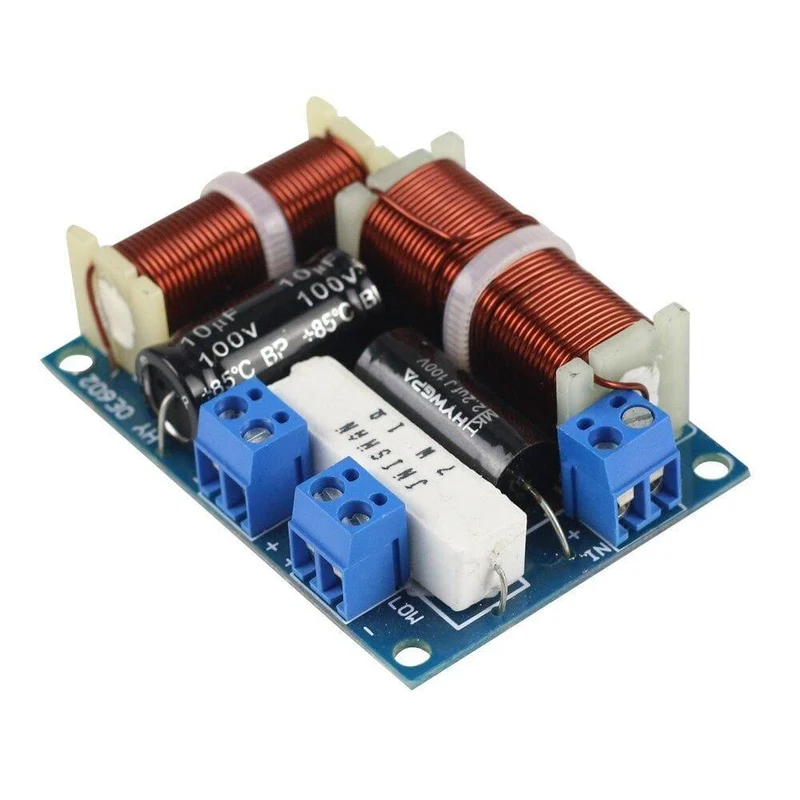 GHXAMP 2-Wege-Crossover-Audio-Lautsprecherplatine MINI-Hochtöner-Bass-Bücherregal HIFI-Lautsprecher-Frequenzteiler Universal 80W 2PCS