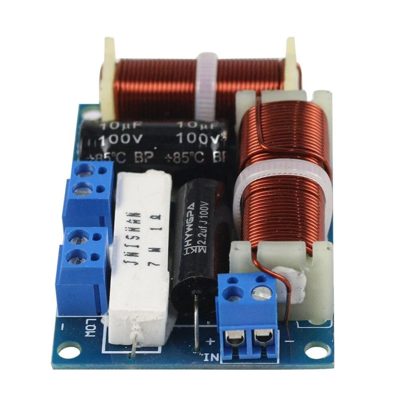 GHXAMP 2-Wege-Crossover-Audio-Lautsprecherplatine MINI-Hochtöner-Bass-Bücherregal HIFI-Lautsprecher-Frequenzteiler Universal 80W 2PCS