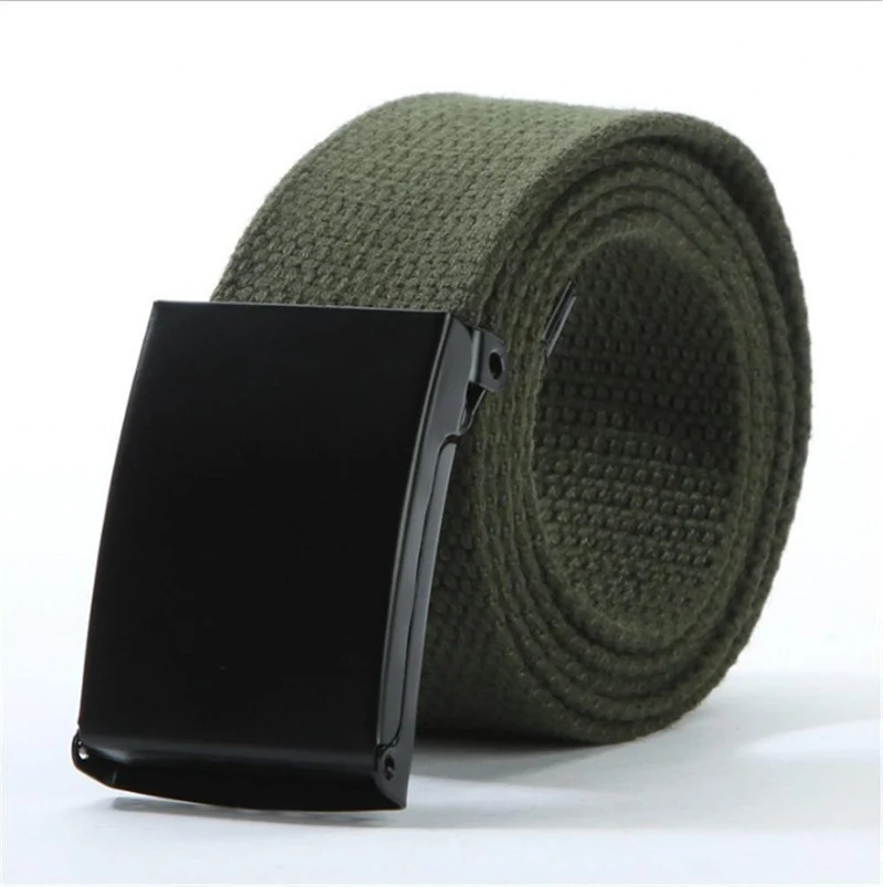 Mode Herren Plain Webbing Taille Gürtel Lässig Unisex einfarbig gestrickt Canvas Gürtel