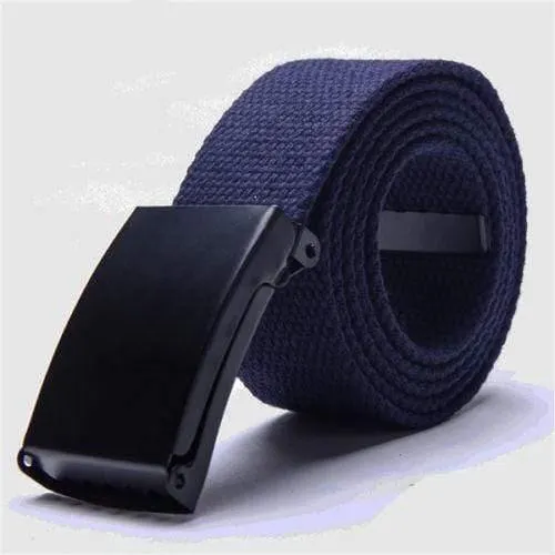 Mode Herren Plain Webbing Taille Gürtel Lässig Unisex einfarbig gestrickt Canvas Gürtel