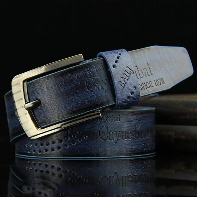Gürtel Taille Leder Mann Gürtel Hot Men Casual Kunstleder Hohlbund Taille Taille Geschäftsgeschenk