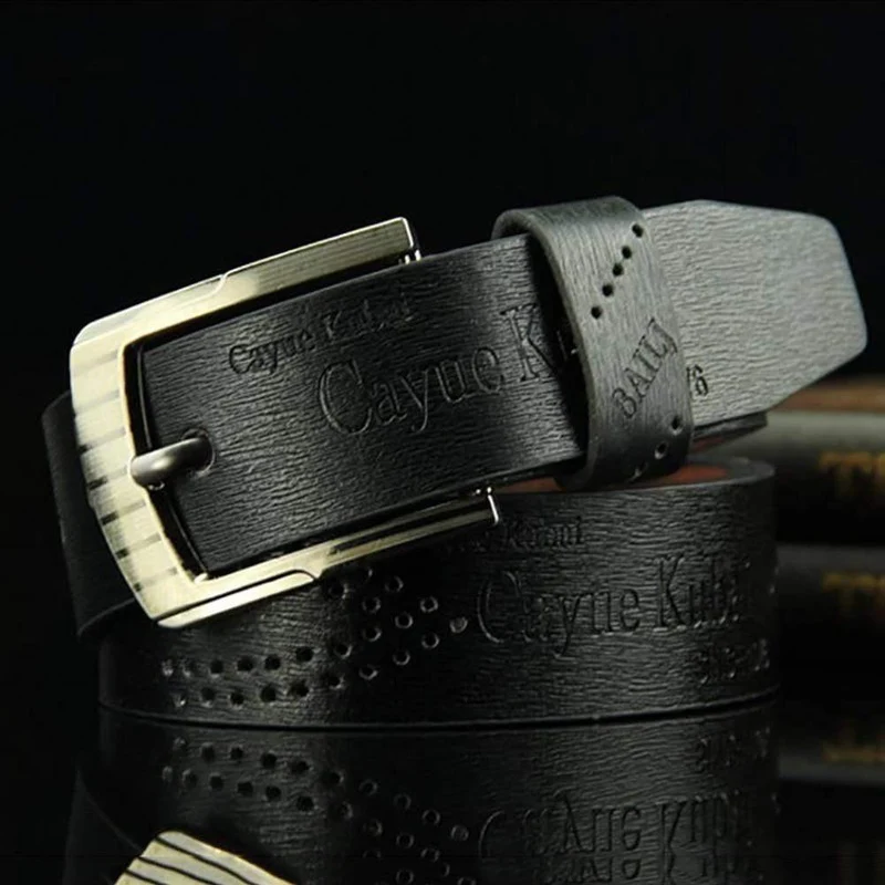 Gürtel Taille Leder Mann Gürtel Hot Men Casual Kunstleder Hohlbund Taille Taille Geschäftsgeschenk