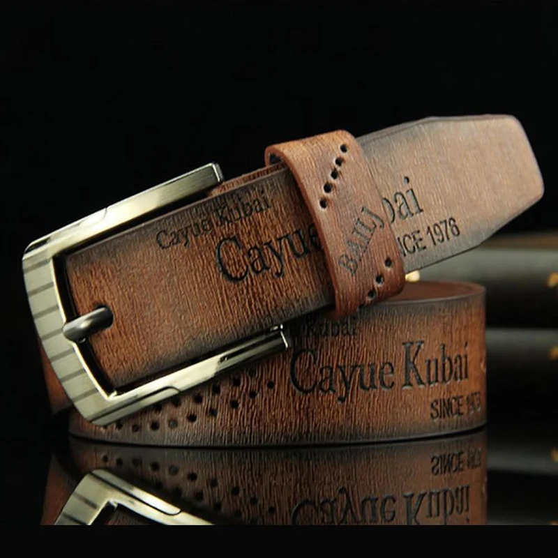 Gürtel Taille Leder Mann Gürtel Hot Men Casual Kunstleder Hohlbund Taille Taille Geschäftsgeschenk