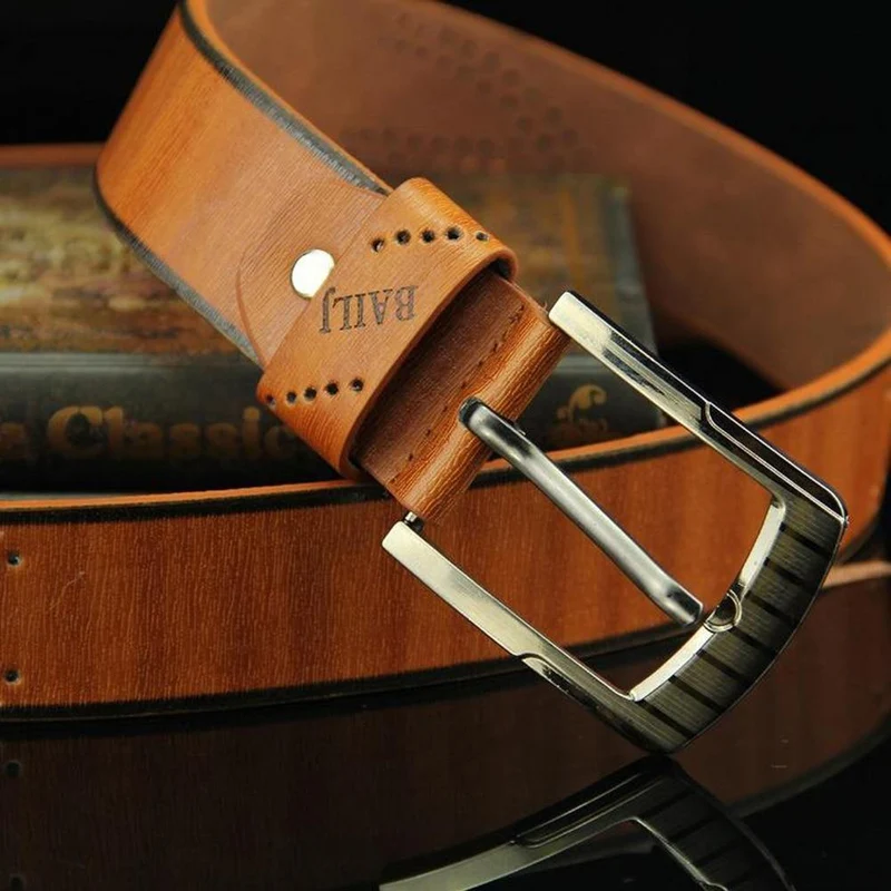 Gürtel Taille Leder Mann Gürtel Hot Men Casual Kunstleder Hohlbund Taille Taille Geschäftsgeschenk