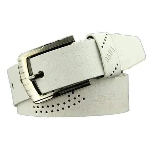 Gürtel Taille Leder Mann Gürtel Hot Men Casual Kunstleder Hohlbund Taille Taille Geschäftsgeschenk