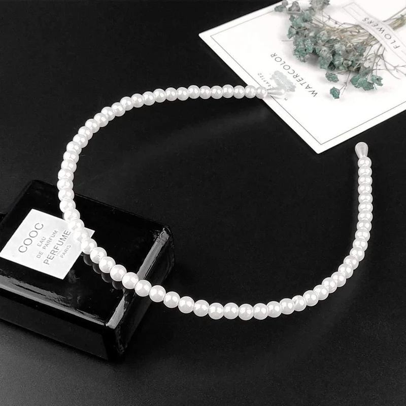 Stirnband Knoten Haarband Für Frauen Einfache Baumwolle Stoff Kreuz Perle Mädchen Haarband Haar Zubehör DSFG05
