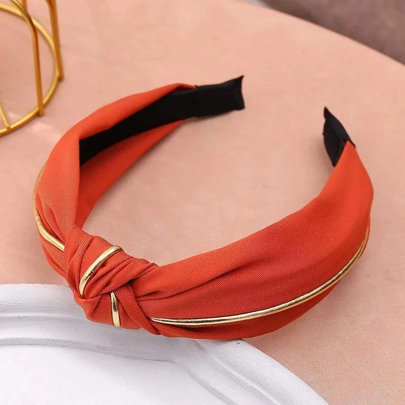 Stirnband Knoten Haarband Für Frauen Einfache Baumwolle Stoff Kreuz Perle Mädchen Haarband Haar Zubehör DSFG05