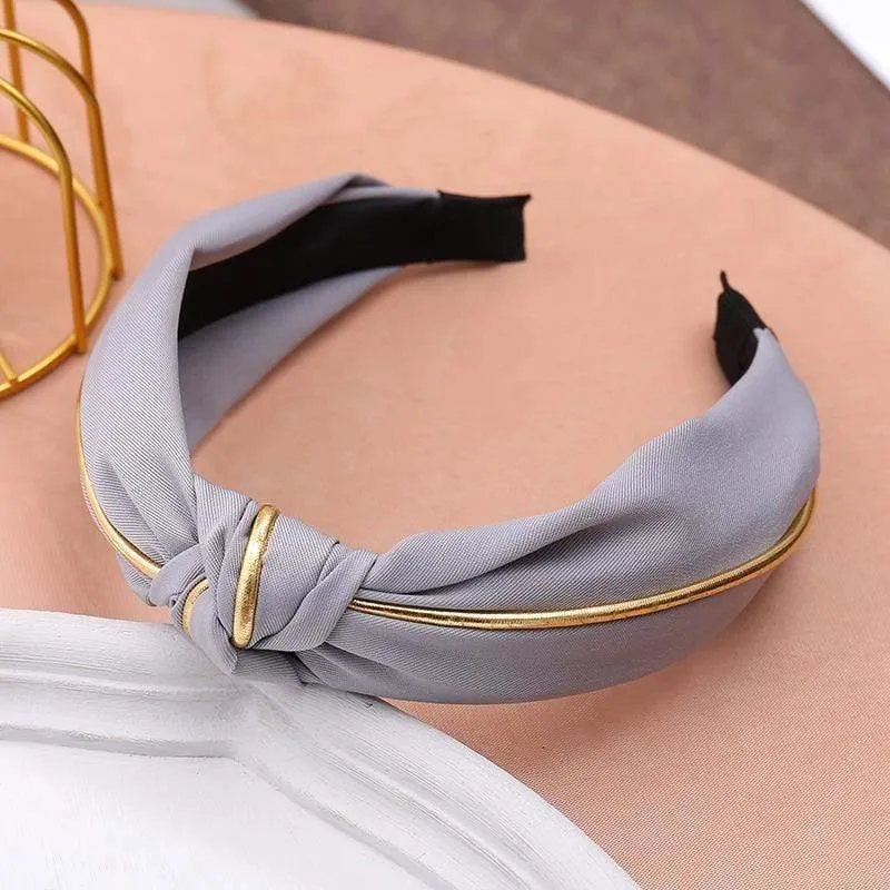 Stirnband Knoten Haarband Für Frauen Einfache Baumwolle Stoff Kreuz Perle Mädchen Haarband Haar Zubehör DSFG05